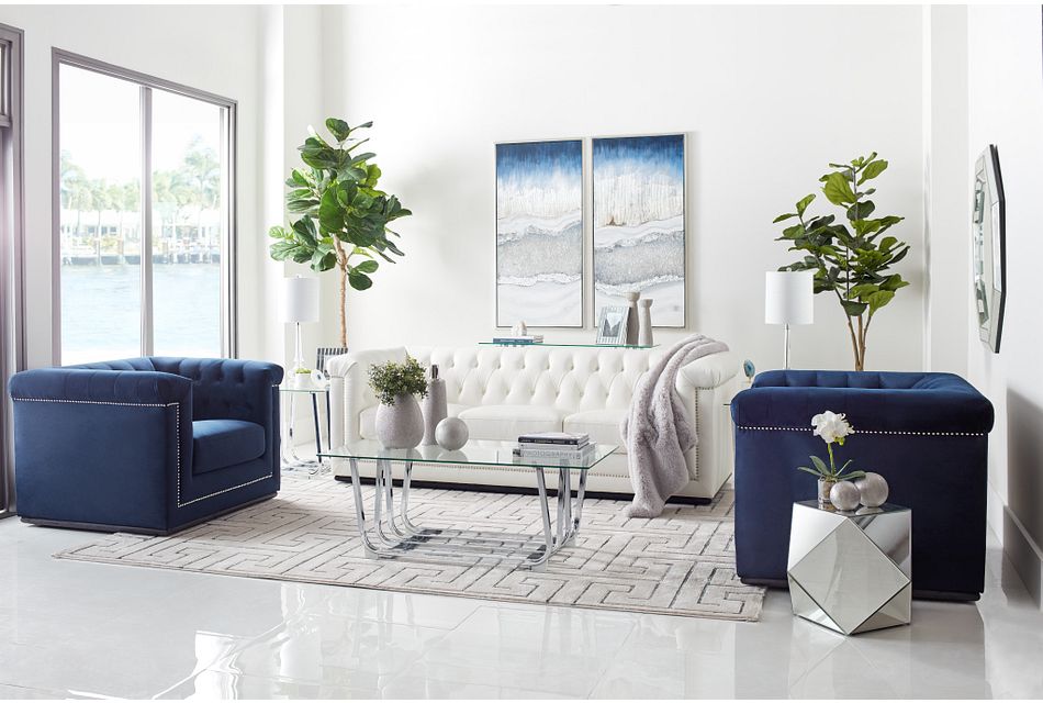 Blair White Micro Sofa Living Room Sofas City Furniture