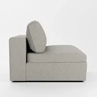 Destin Elevation Khaki Fabric Swivel Chair