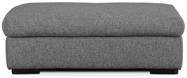 Veronica Dark Gray Down Ottoman