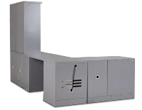 Newport Gray 5 Piece Desk