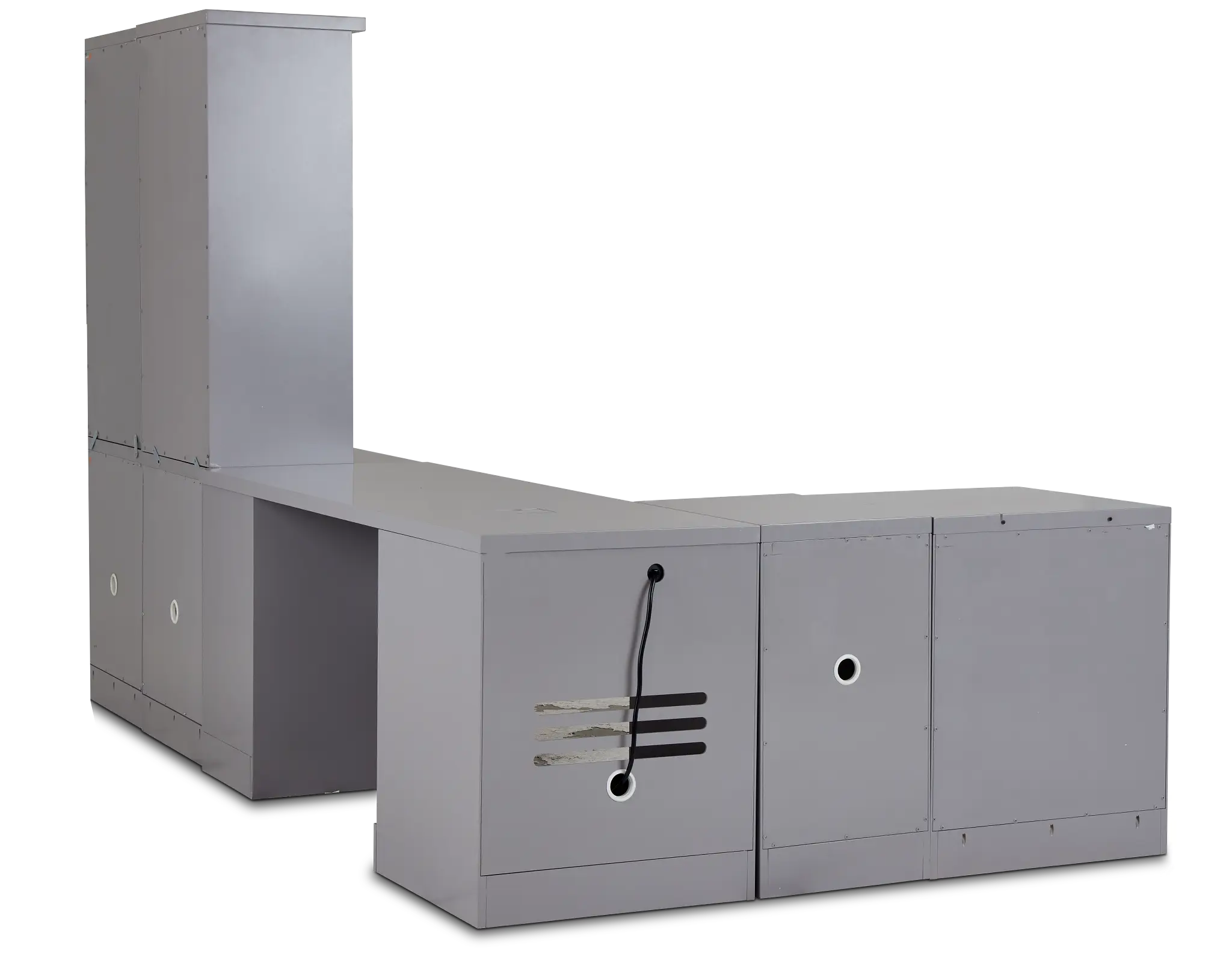 Newport Gray 5 Piece Desk Newport Gray 5 Piece Desk