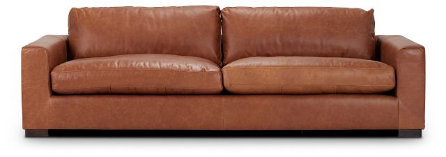 Bohan 103" Brown Leather Sofa (1)