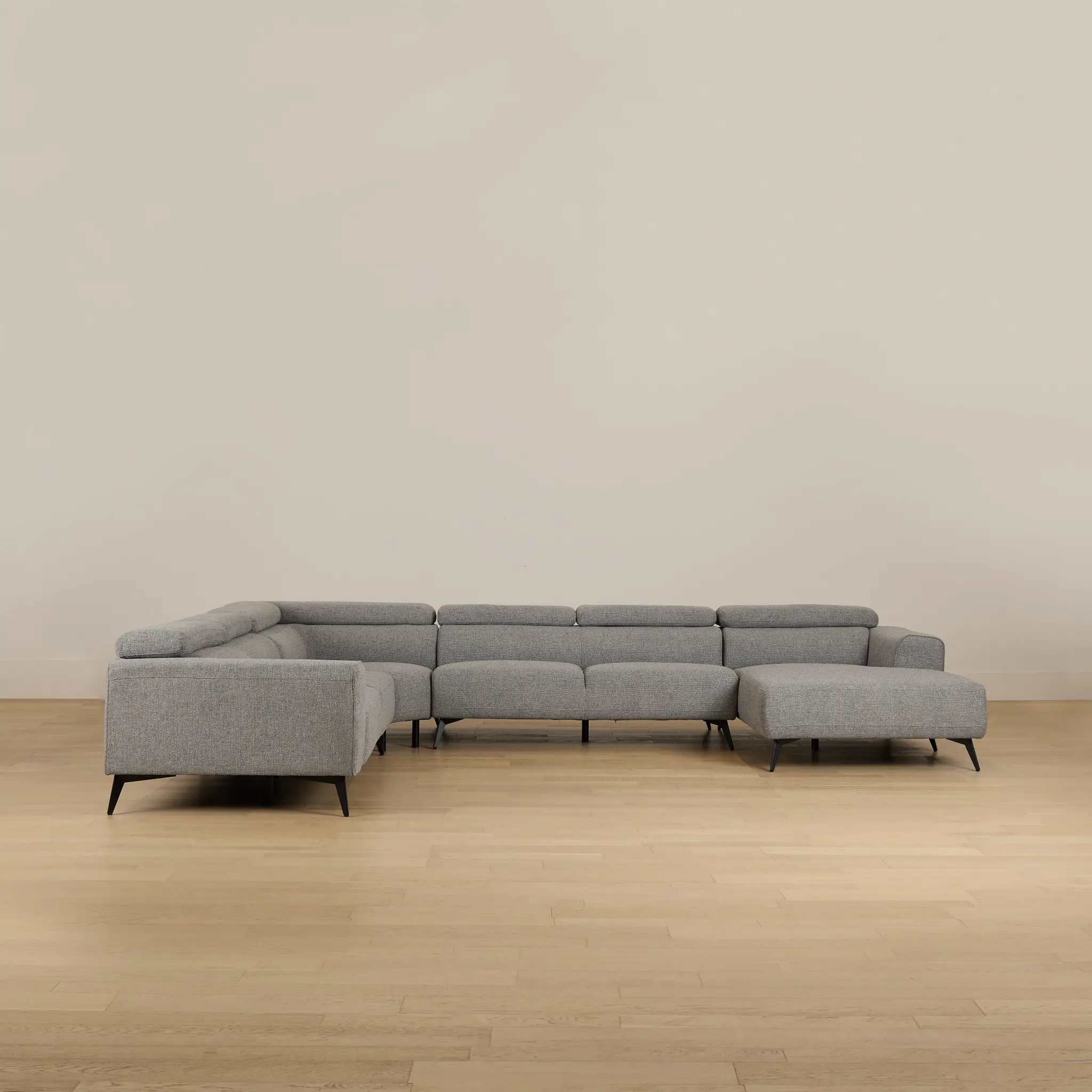 Alina Dark Gray Fabric Medium Right Chaise Sectional Alina Dark Gray Fabric Medium Right Chaise Sectional