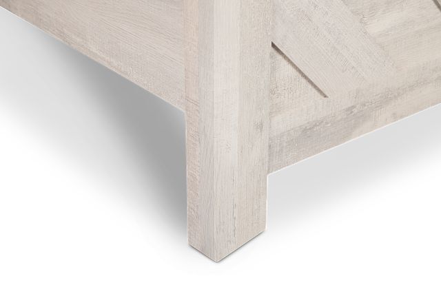 Delray White Panel Bed