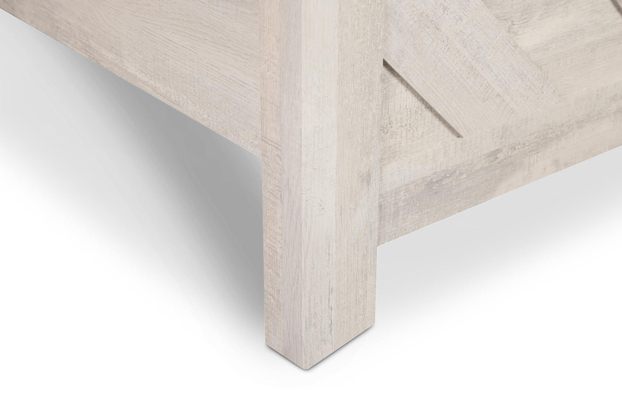 Delray White Panel Bed