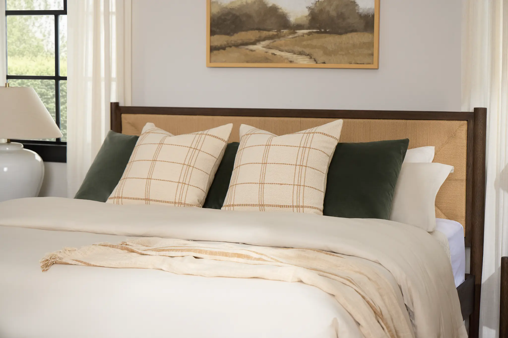 Santorini Dark Tone Woven Panel Bed Santorini Dark Tone Woven Panel Bed