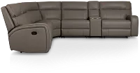 Rhett Gray Micro Small Triple Manually Reclining Two-arm Sectional