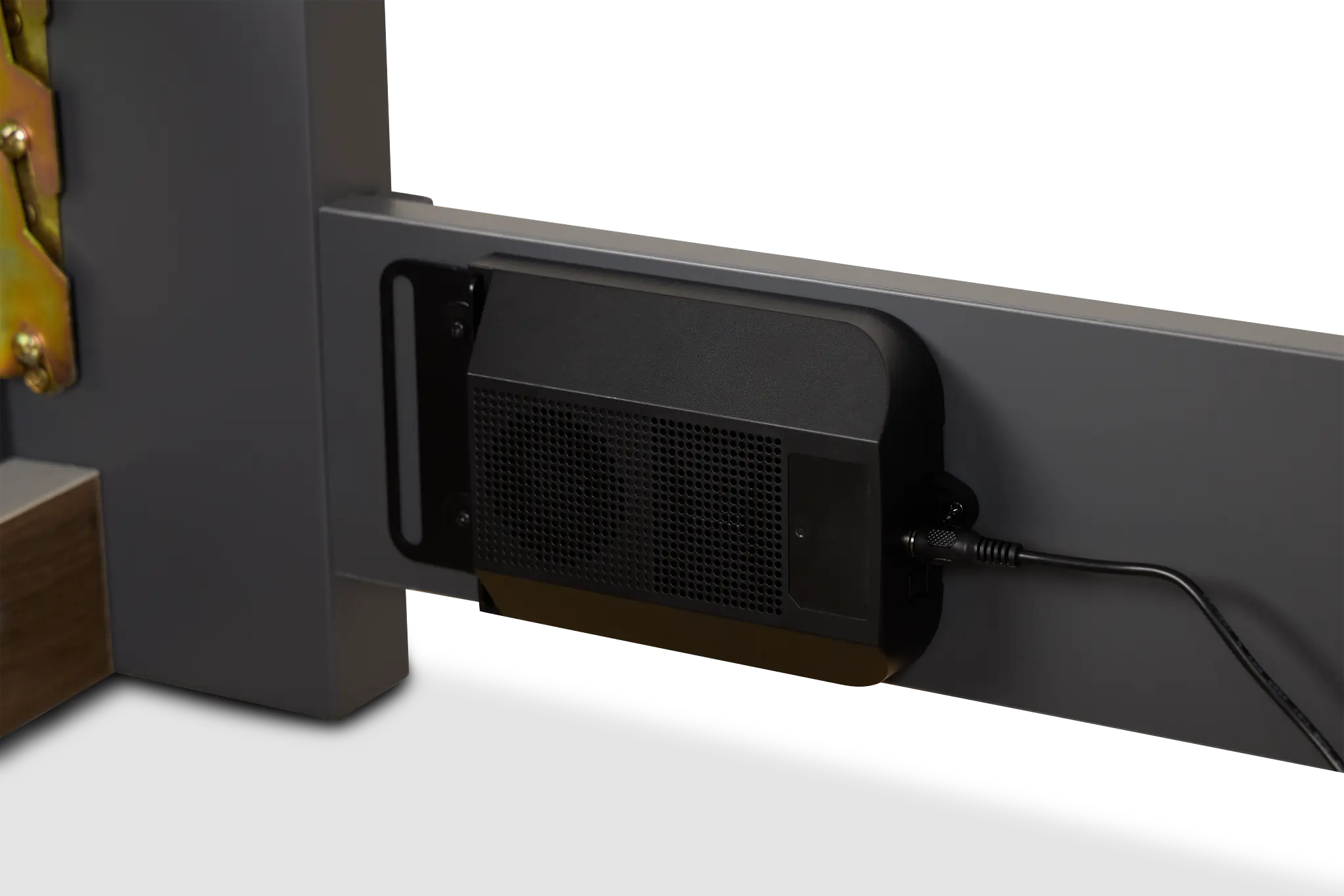 Brasilia Gray Platform Bed With Speaker Brasilia Gray Platform Bed With Speaker