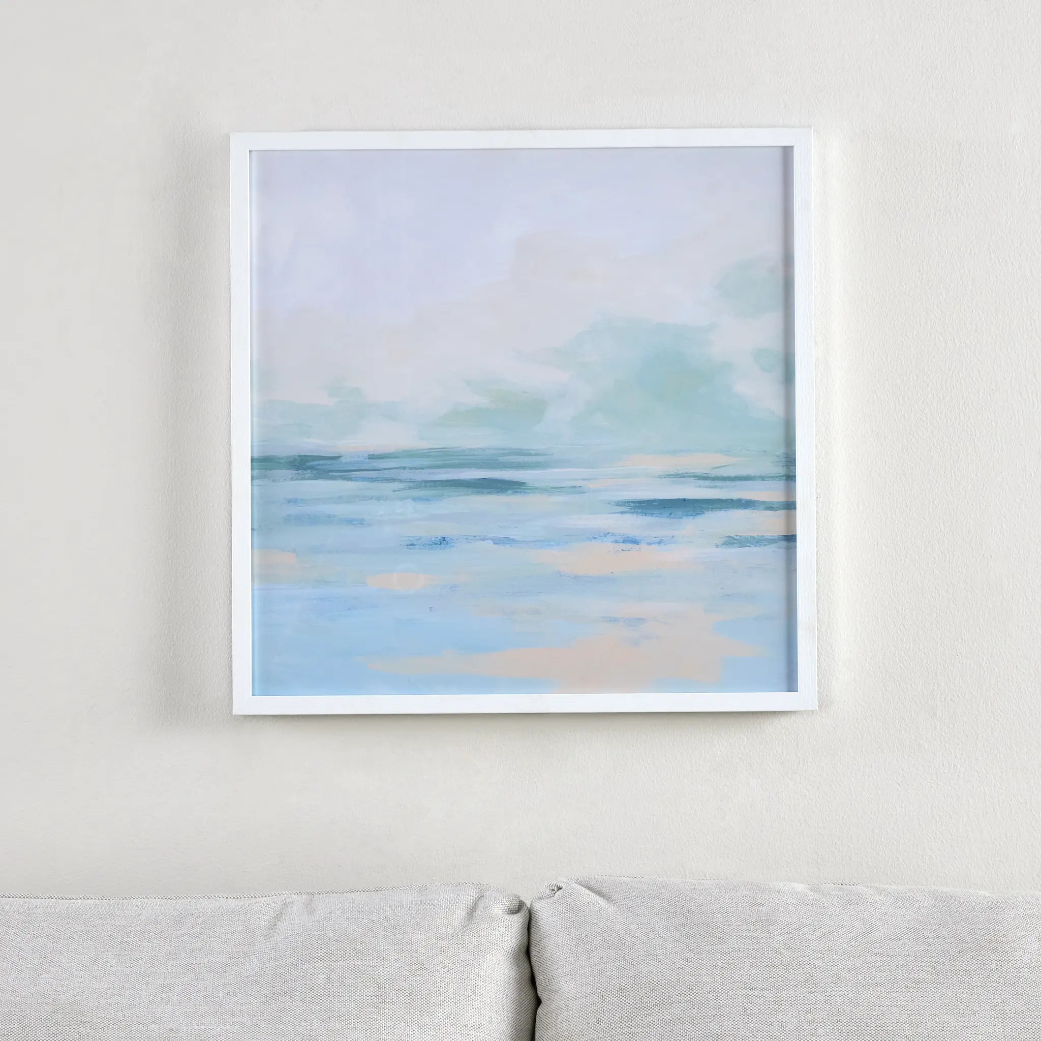 Calmo White Framed Wall Art Calmo White Framed Wall Art