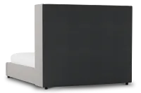 Captiva Peyton Gray 60" Upholstered Shelter Bed