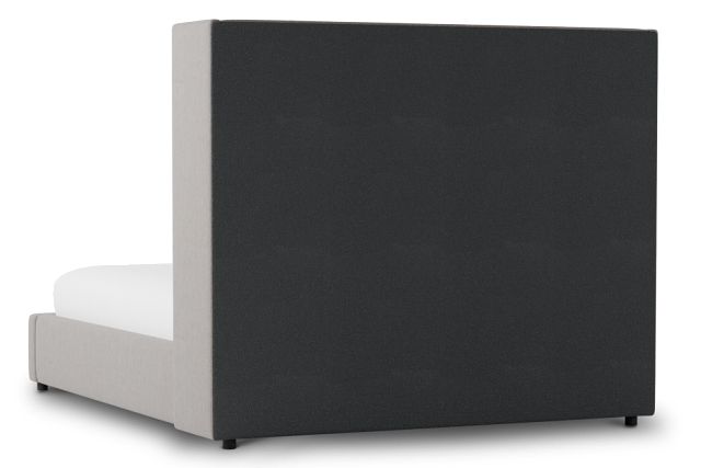 Captiva Peyton Gray 60" Upholstered Shelter Bed