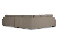 Edgewater Elite Brown Medium Two-arm Sectional