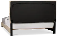 Flagler Beige Uph Panel Bed