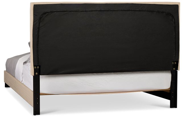Flagler Beige Uph Panel Bed