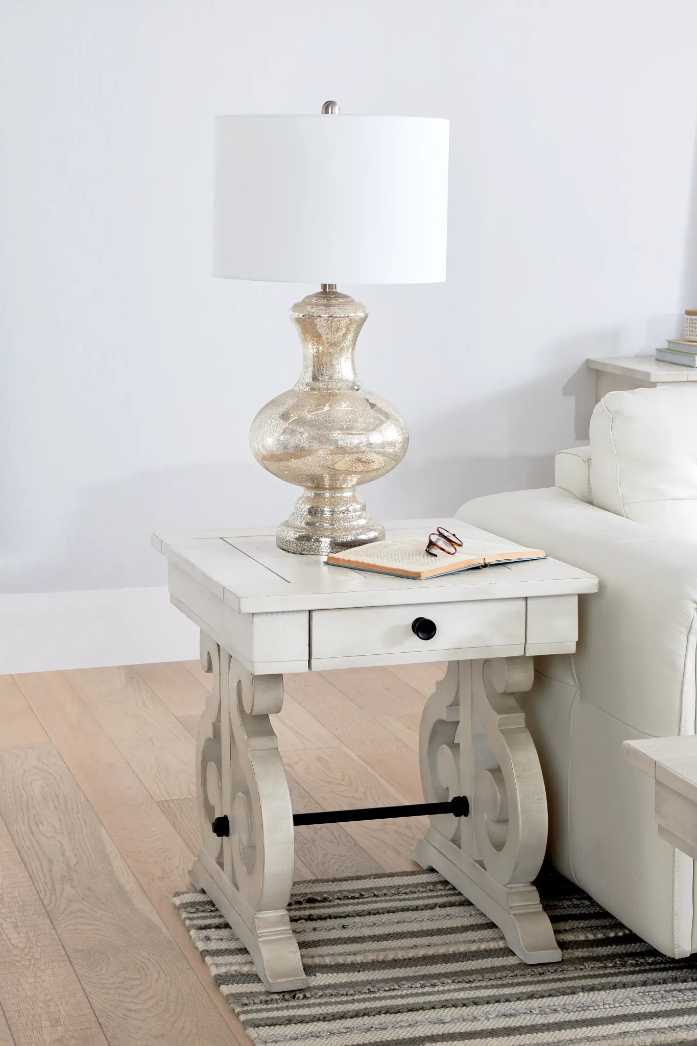 Sonoma Ivory Storage End Table Sonoma Ivory Storage End Table