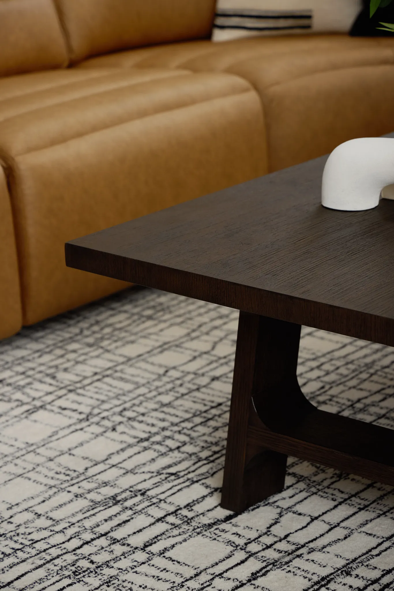 Rochester Dark Tone Square Coffee Table