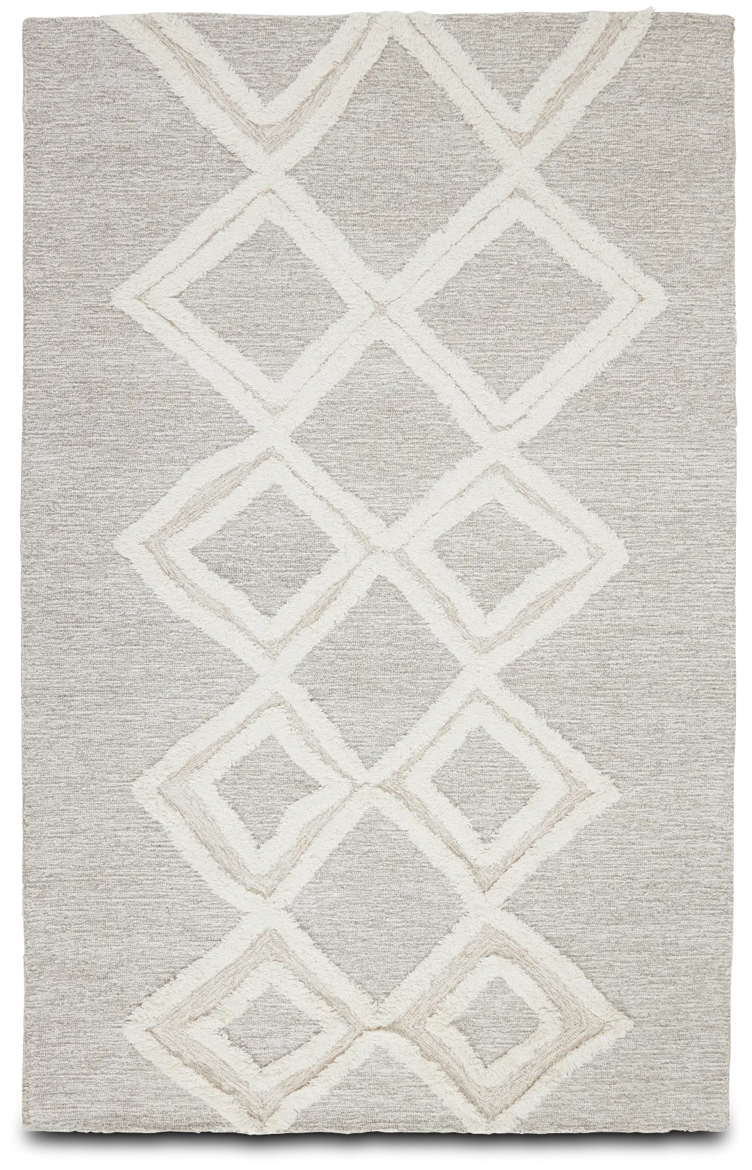 Artigo Dark Gray Wool 5x8 Area Rug