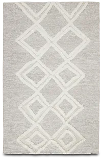 Artigo Dark Gray Wool 5x8 Area Rug