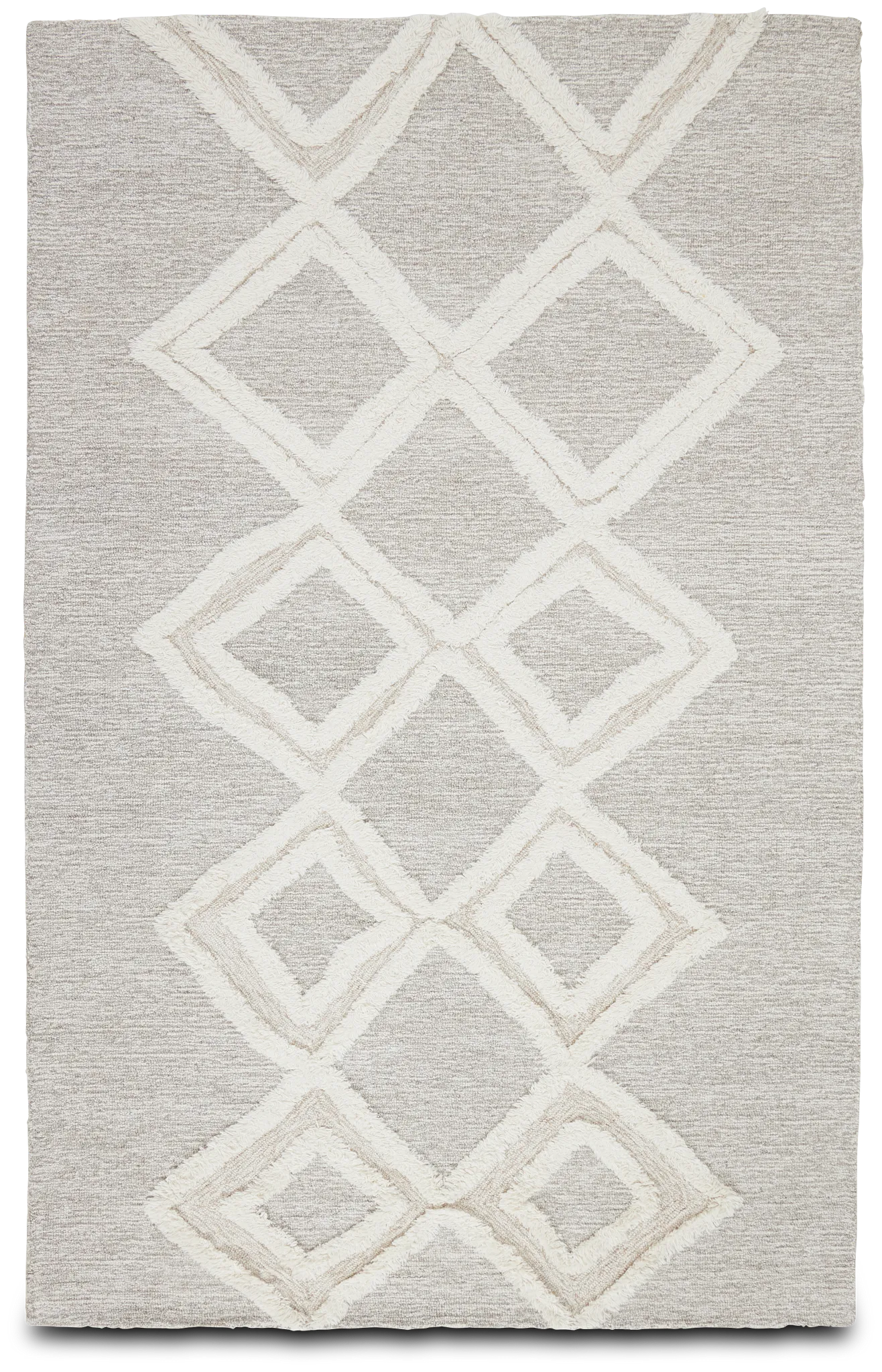 Artigo Dark Gray Wool 5x8 Area Rug