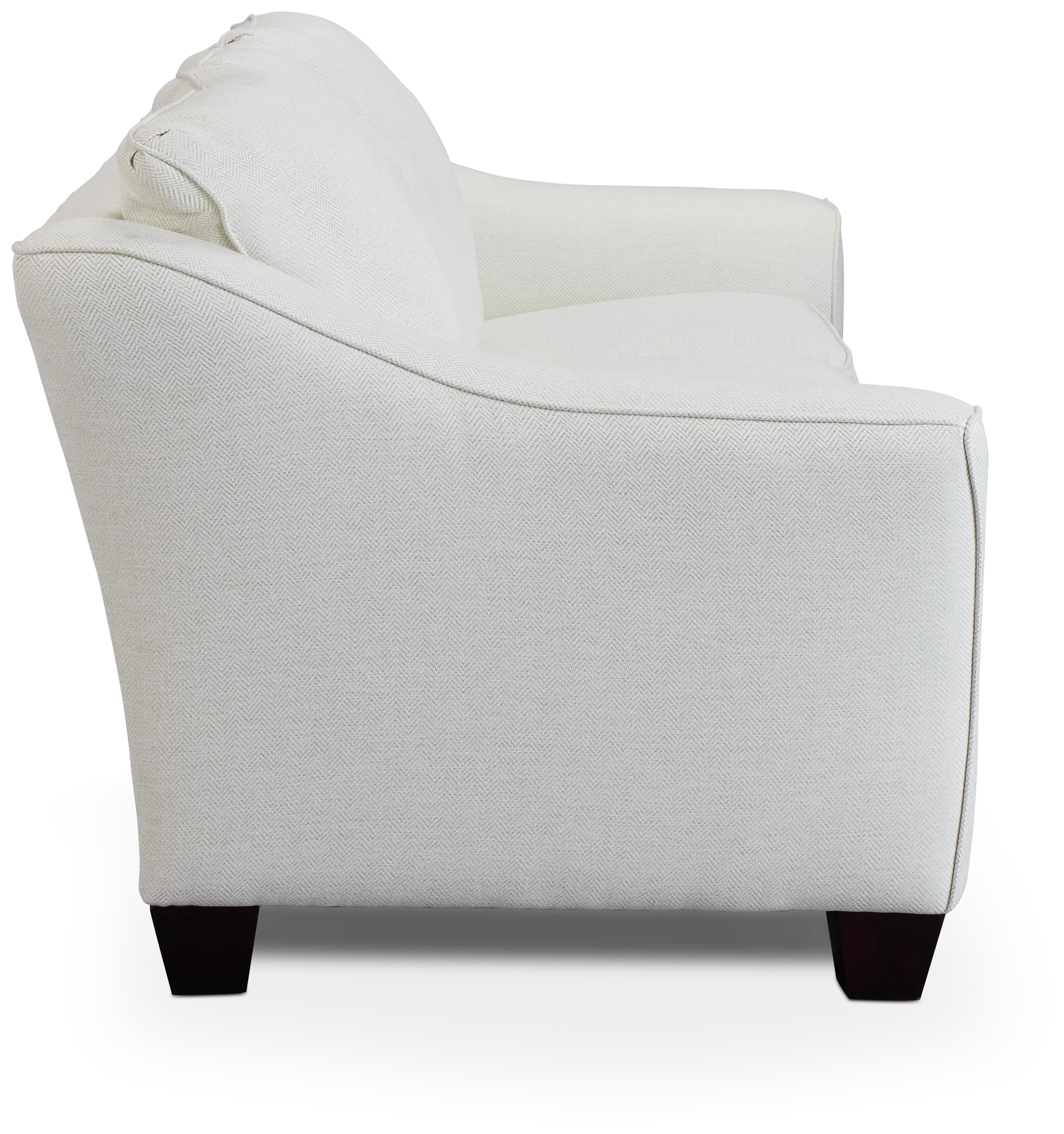 Avery White Fabric Sofa