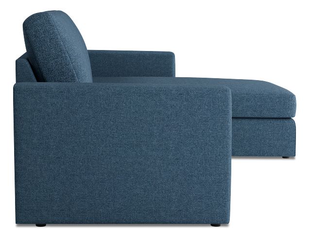 Citymod Blue Fabric Small Right Chaise Sectional