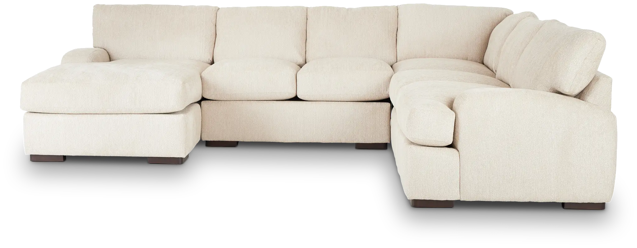 Alpha Beige Fabric Medium Left Chaise Sectional Alpha Beige Fabric Medium Left Chaise Sectional