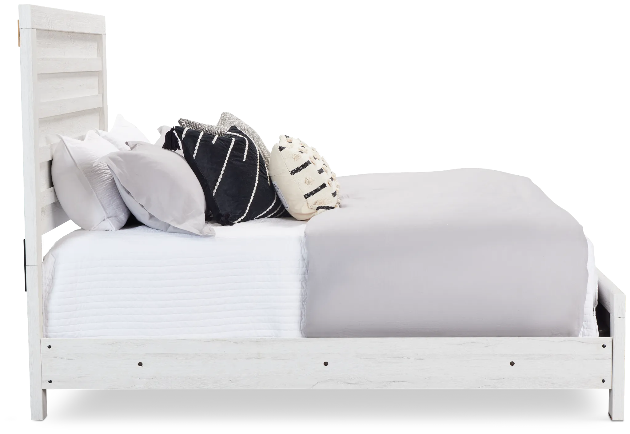 Everett White Panel Bed