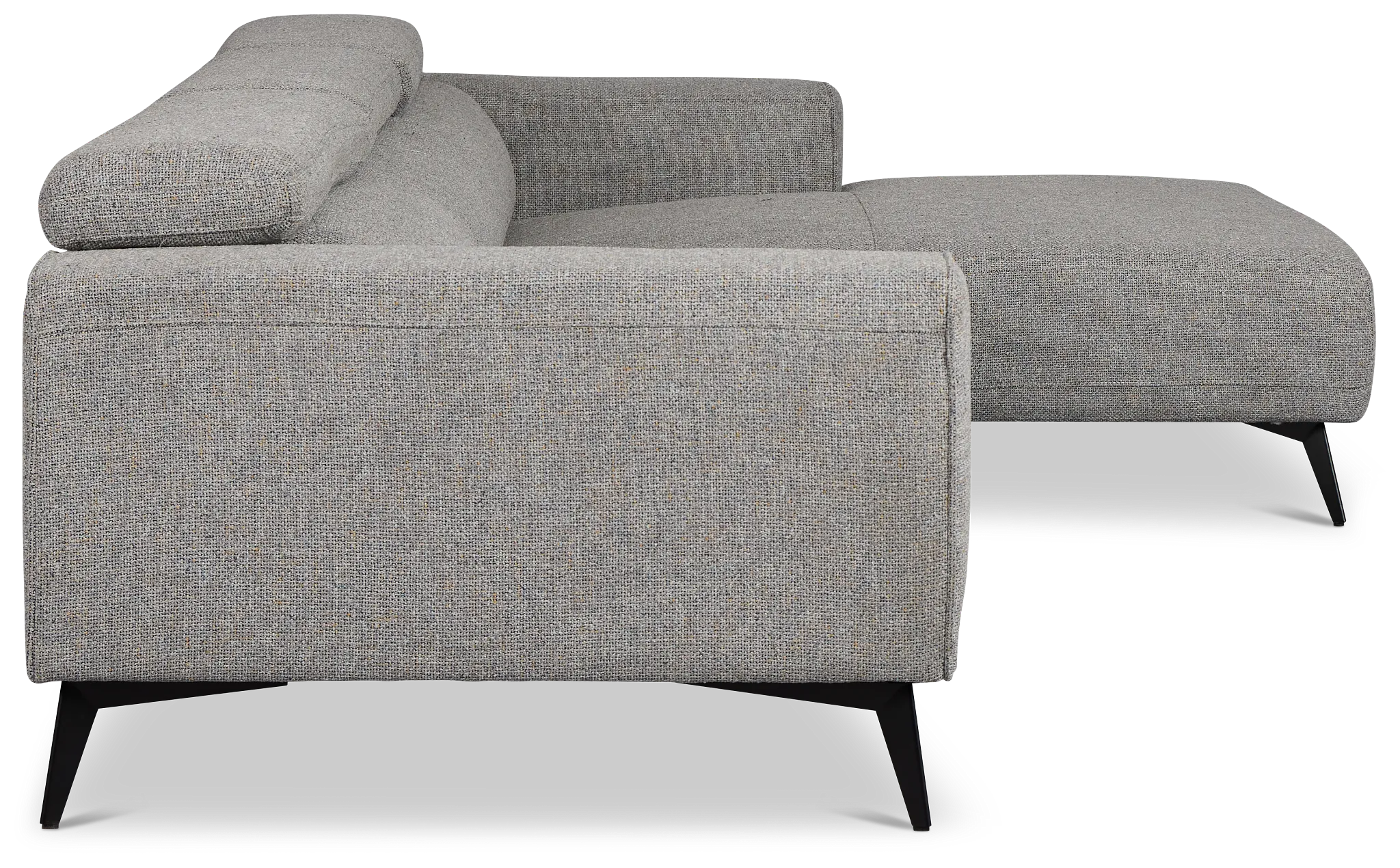 Alina Dark Gray Fabric Right Chaise Sectional