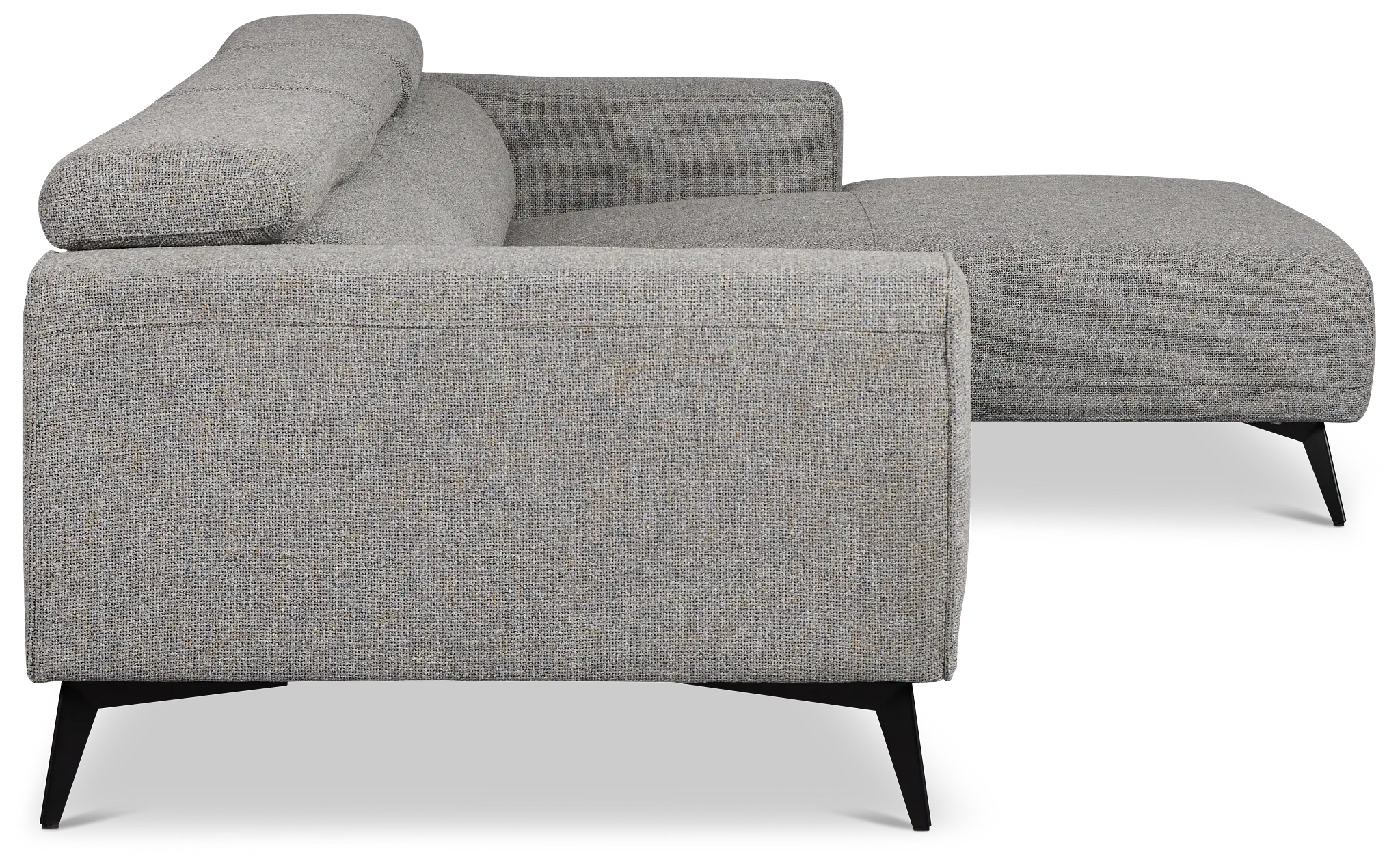 Alina Dark Gray Fabric Right Chaise Sectional Alina Dark Gray Fabric Right Chaise Sectional