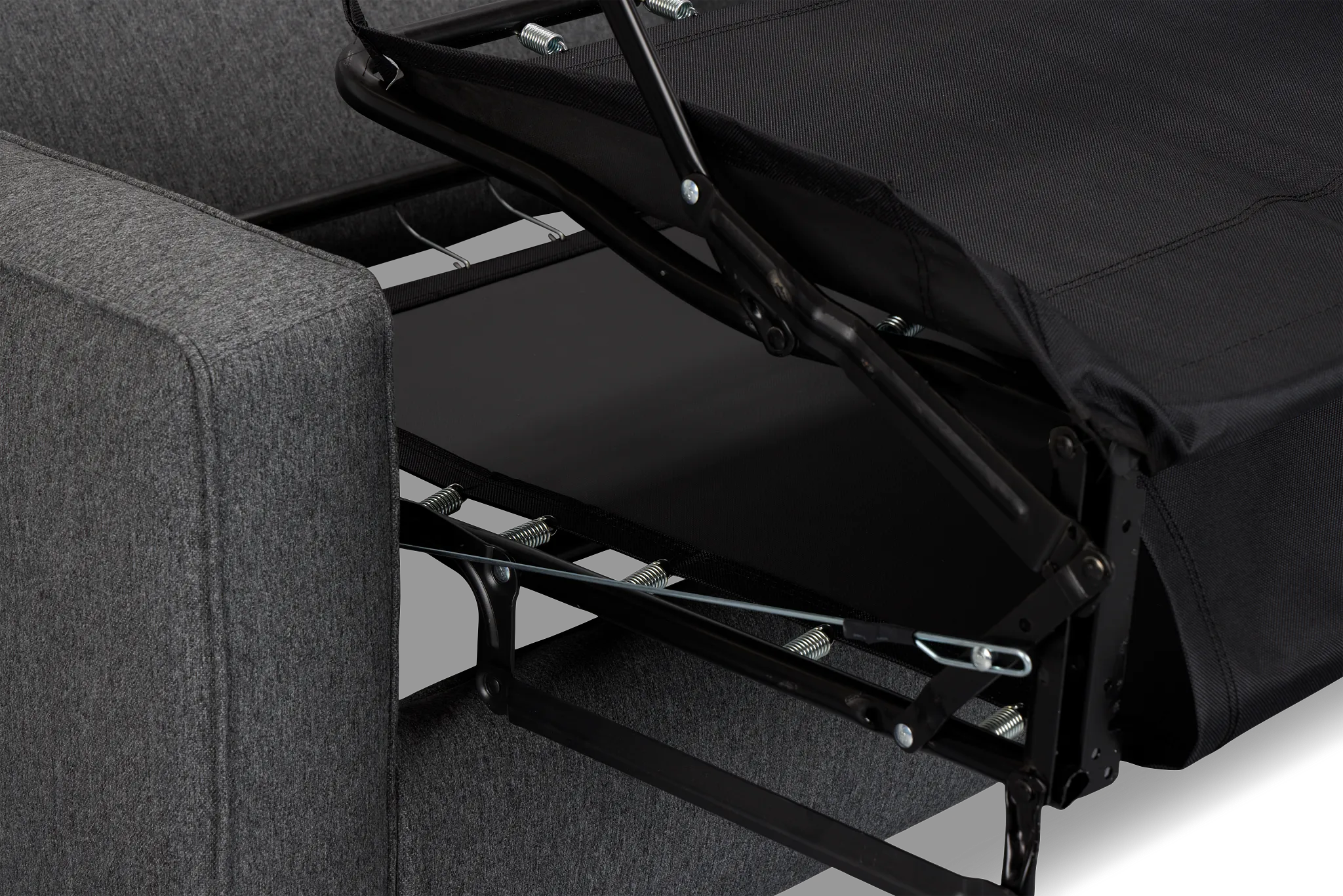 Siesta Delray Dark Gray Fabric Innerspring Sleeper