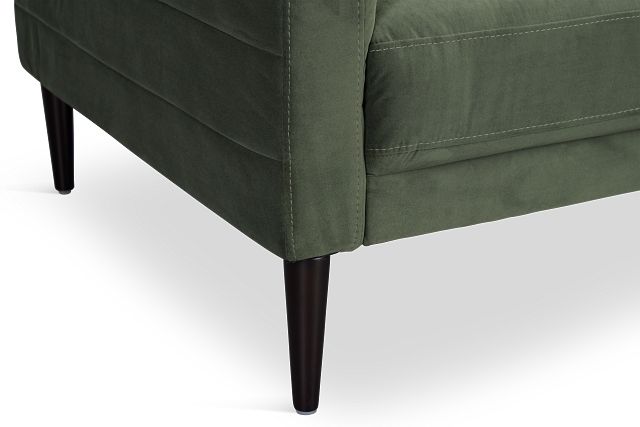 Nala Green Velvet Right Chaise Sectional