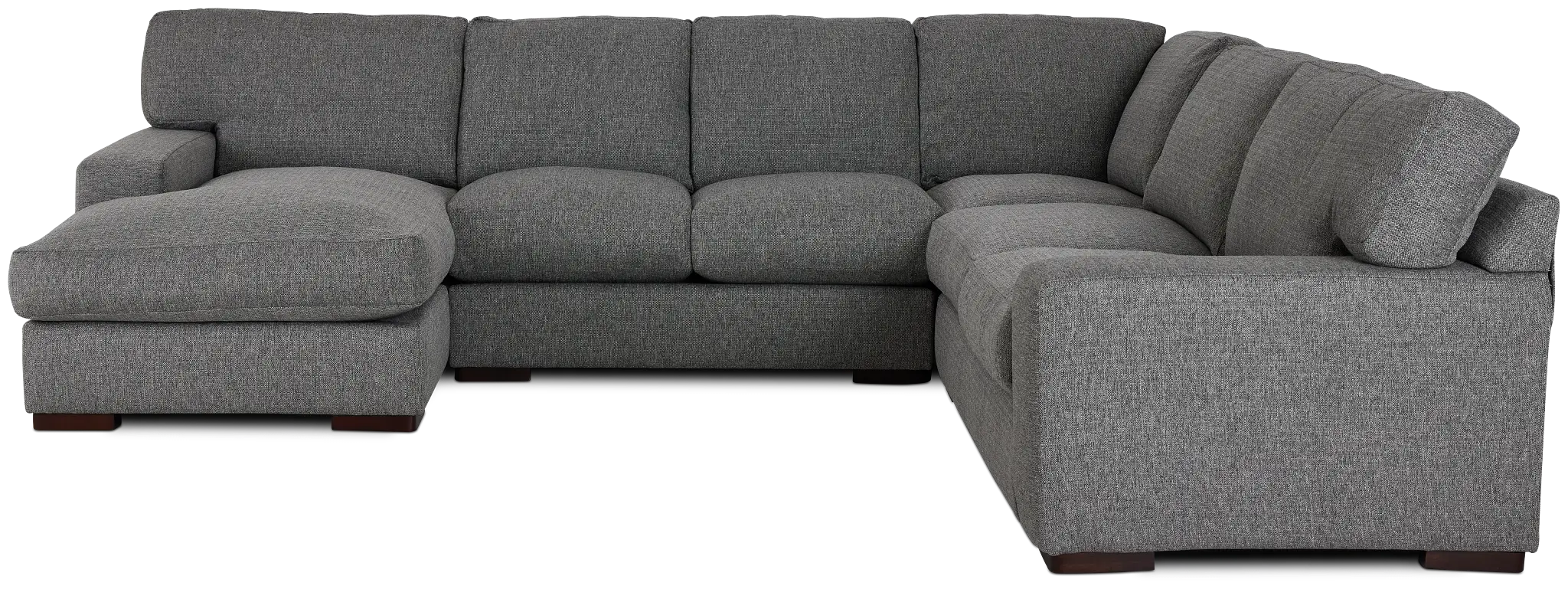 Veronica Dark Gray Down Medium Left Chaise Sectional Veronica Dark Gray Down Medium Left Chaise Sectional