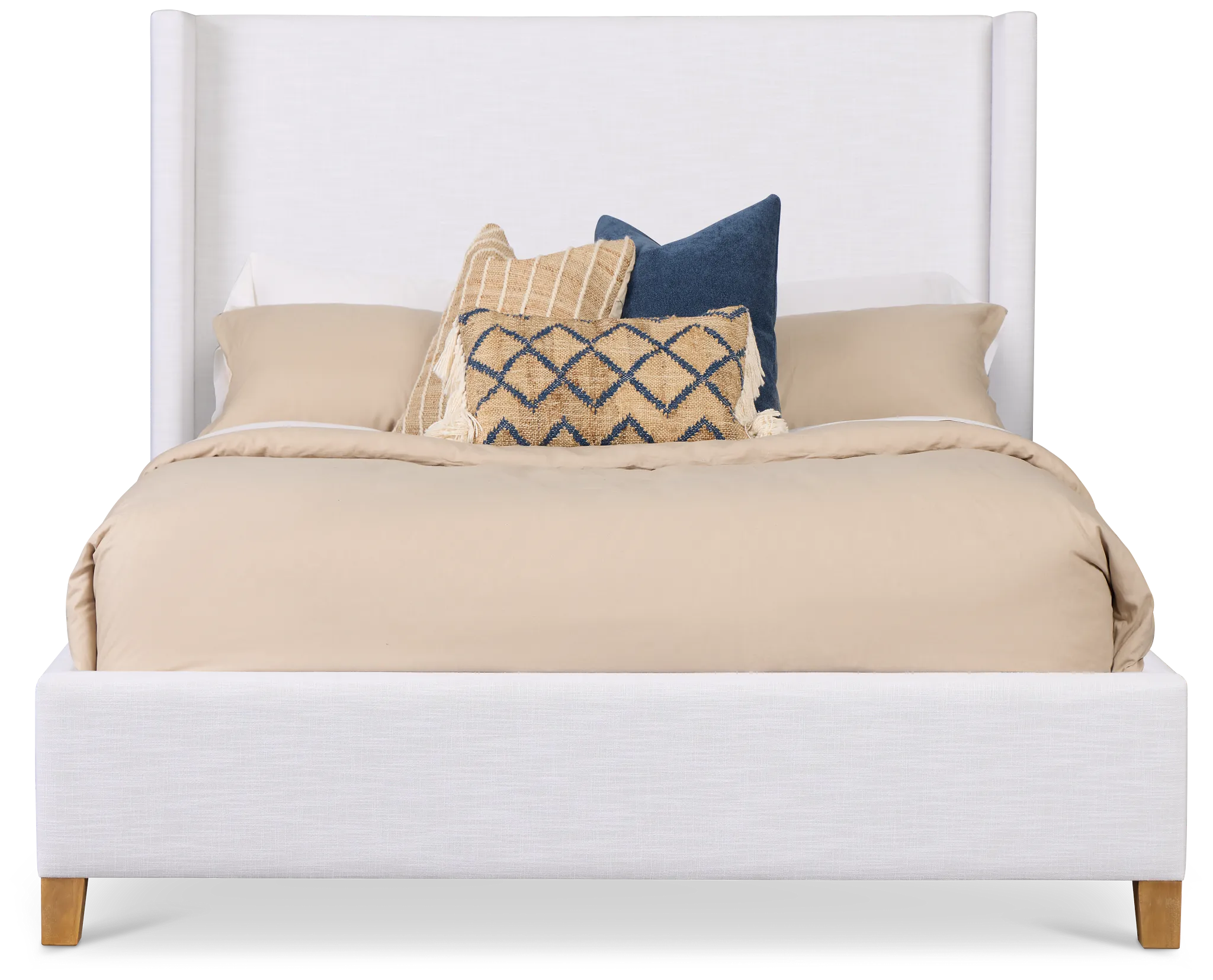 Nantucket White Uph Panel Bed
