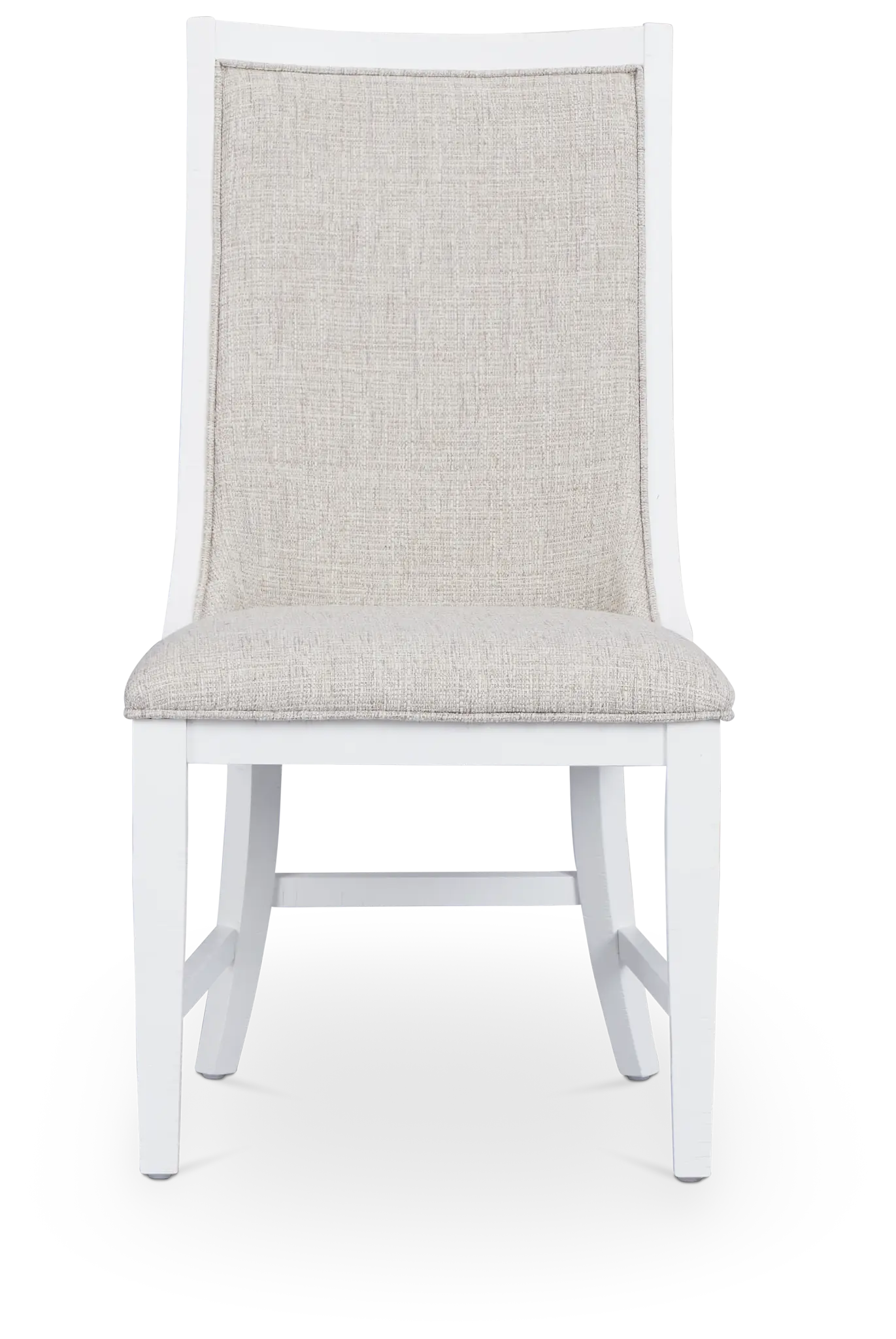Heron Cove White Curved Upholstered Side Chair Heron Cove White Curved Upholstered Side Chair