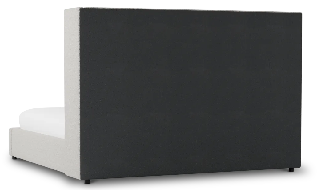 Captiva Gellar Gray 60" Upholstered Shelter Bed