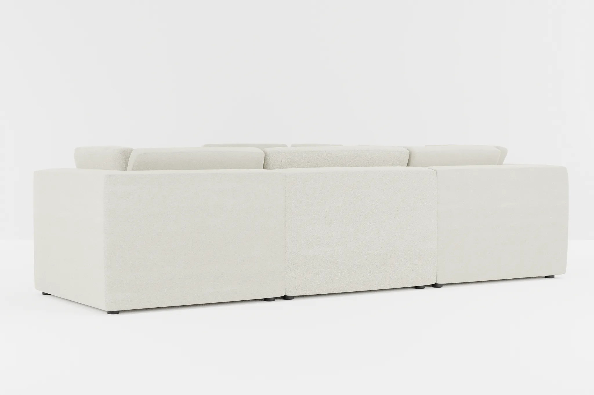 Destin Elite Ivory Fabric 5-piece Modular Sectional