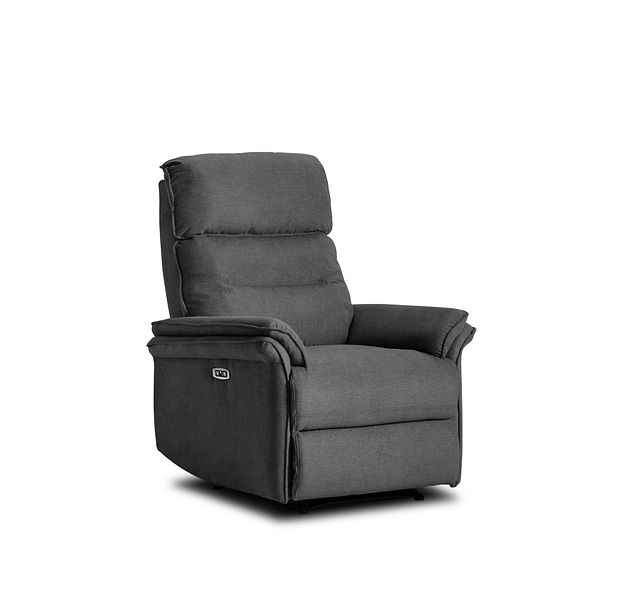 Lance Dark Gray Fabric Power Recliner