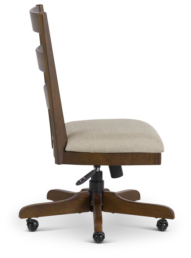 Vista Mid Tone Wood Desk Chair (3)