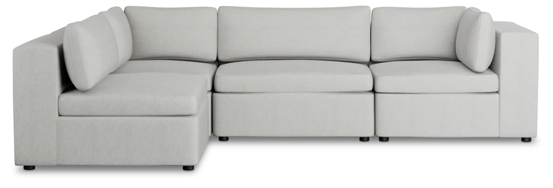 Destin Sutton Gray Fabric 4-piece Modular Sectional Destin Sutton Gray Fabric 4-piece Modular Sectional