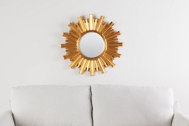 Burst Gold Mirror