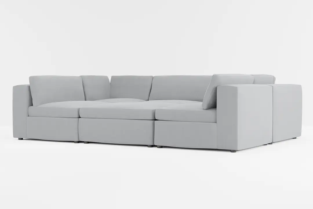 Destin Revenue Gray Fabric 6-piece Pit Sectional Destin Revenue Gray Fabric 6-piece Pit Sectional