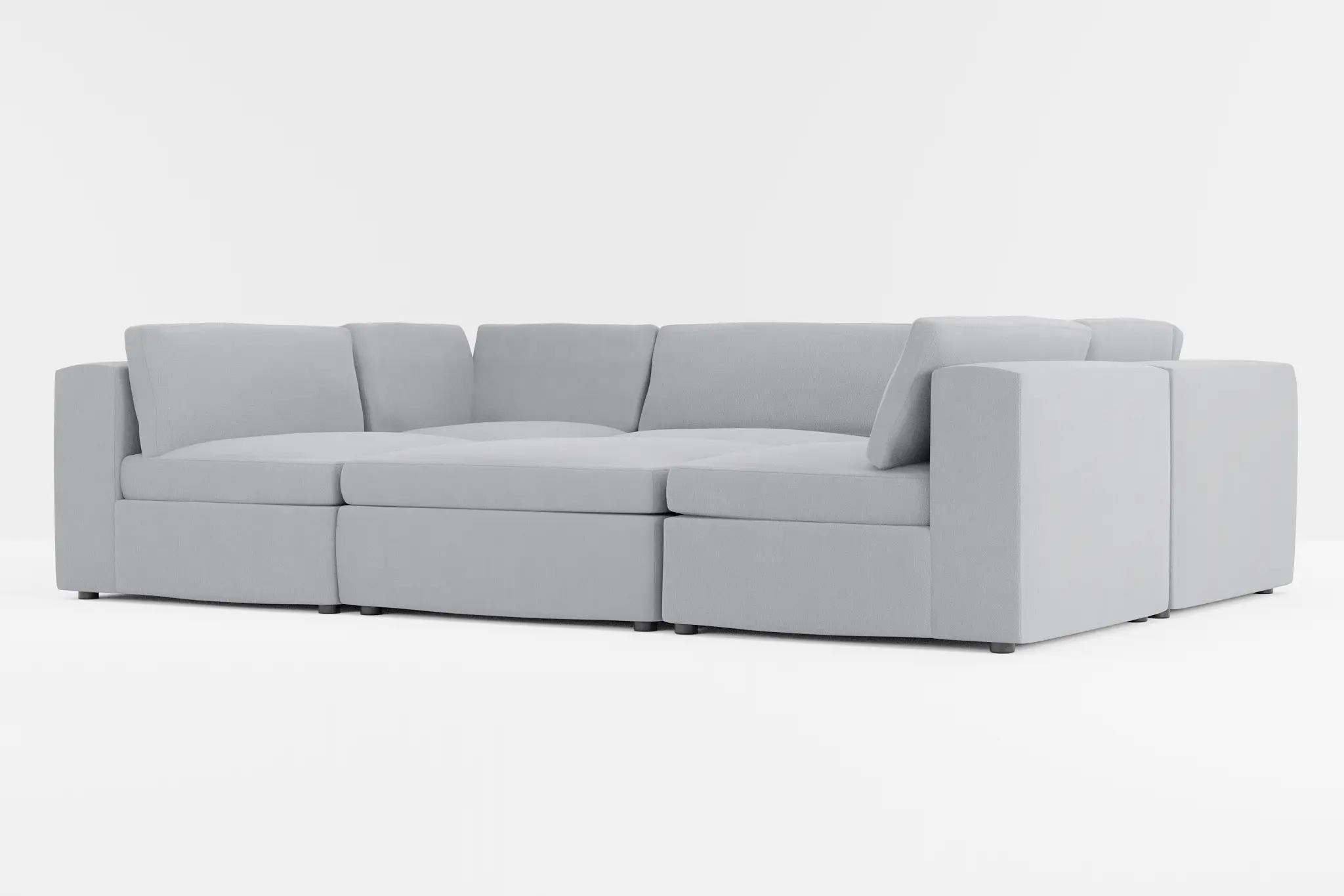 Destin Revenue Gray Fabric 6-piece Pit Sectional Destin Revenue Gray Fabric 6-piece Pit Sectional