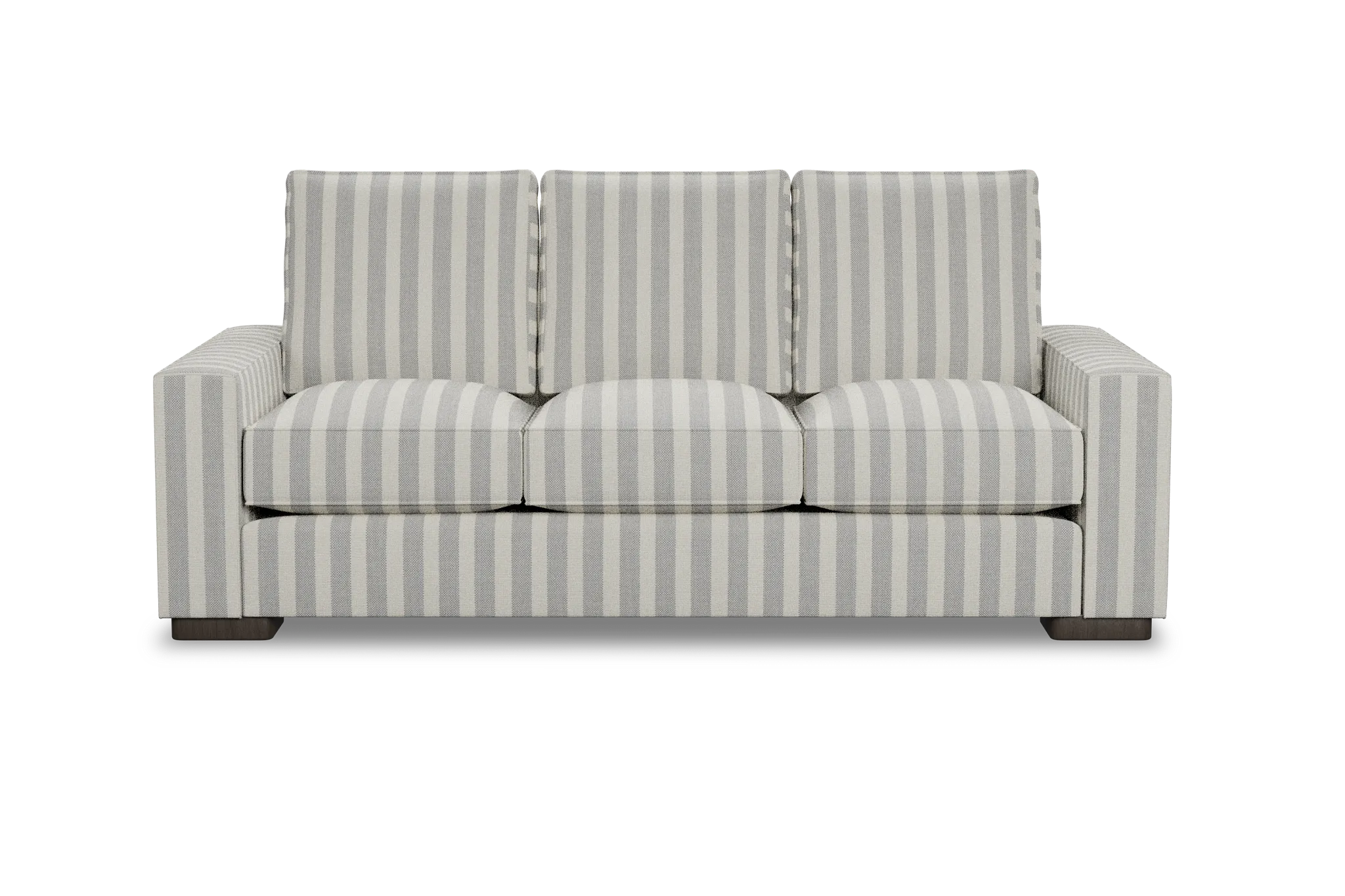 Edgewater Sea Lane Light Gray 84" Sofa W/ 3 Cushions