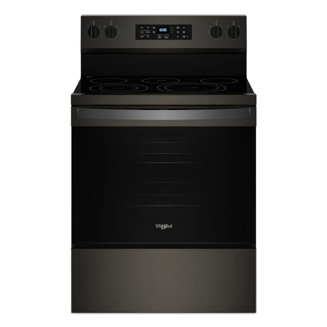 Whirlpool 5030 Series Black Stnl Steel Electric Range