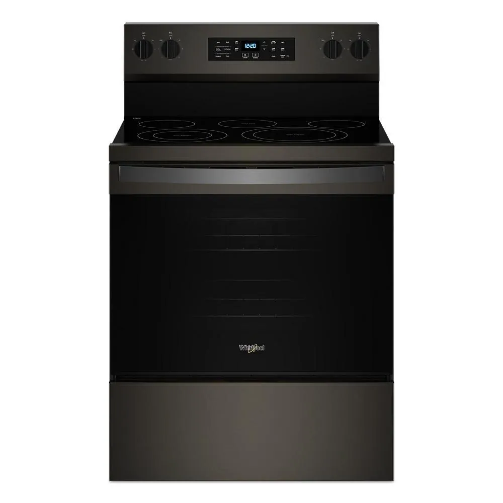 Whirlpool 5030 Series Black Stnl Steel Electric Range