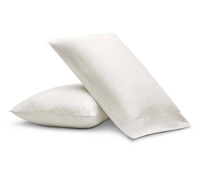 Egyptian Cotton White 400 Thread Set Of 2 Pillowcases