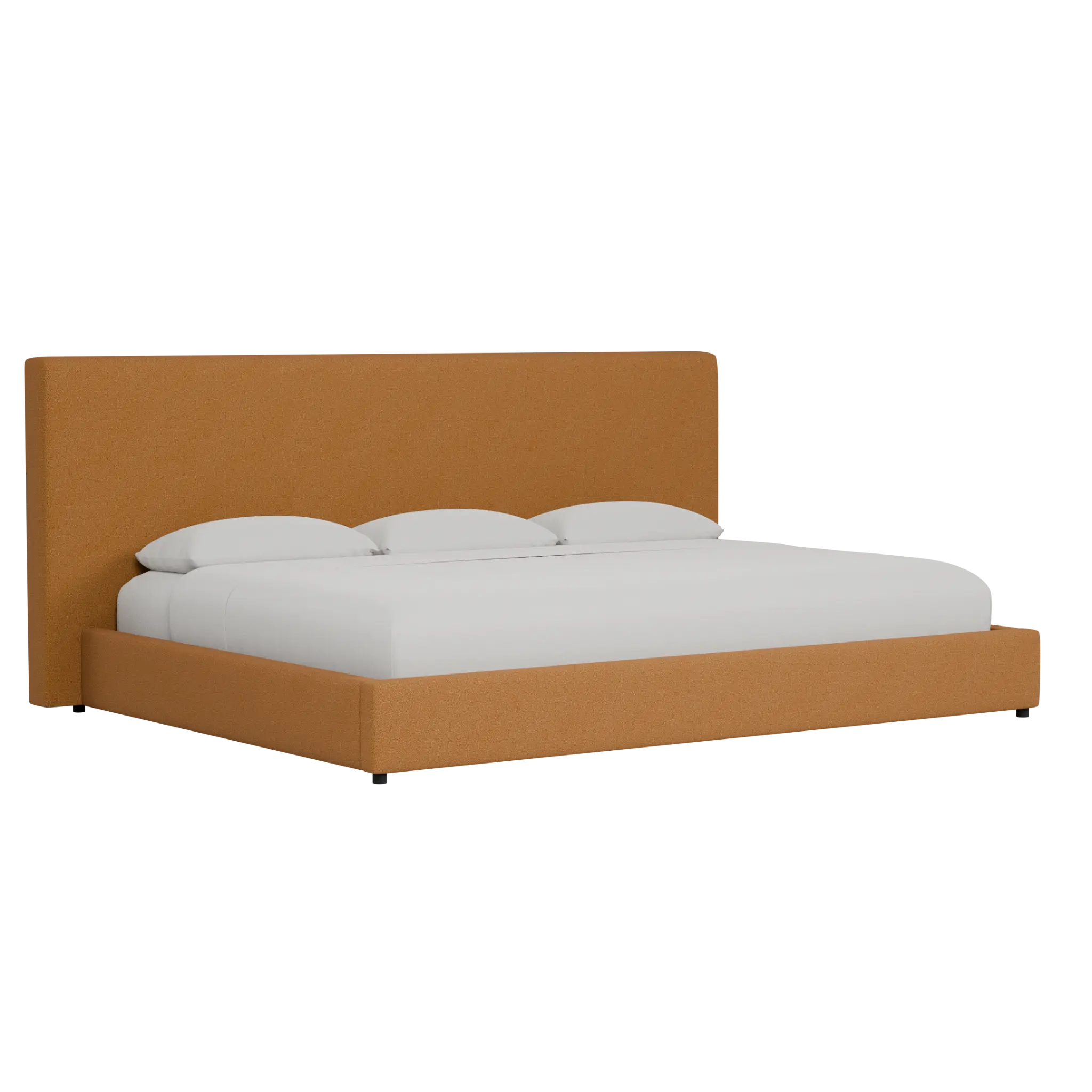 Grayton Elite Light Brown 54" Upholstered Platform Bed Grayton Elite Light Brown 54" Upholstered Platform Bed