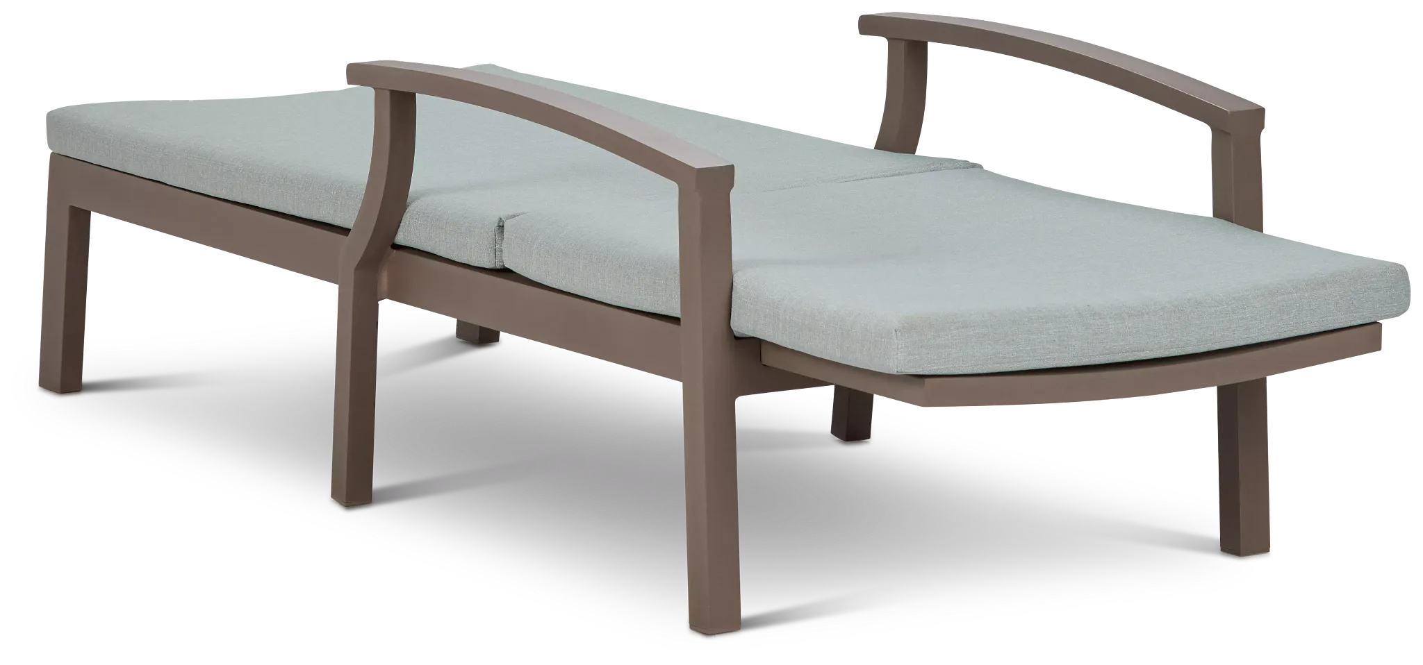 Raleigh Teal Aluminum Cushioned Chaise