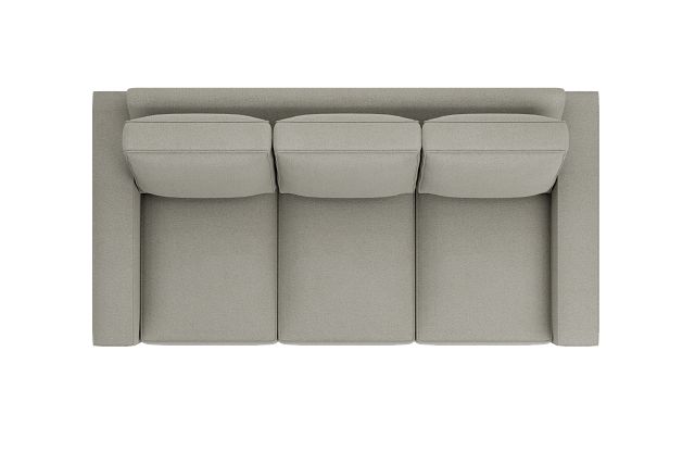 Edgewater Elite Gray 84" Sofa W/ 3 Cushions