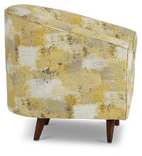 Antalya Yellow Fabric Accent Chair